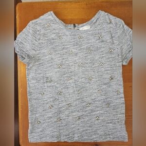 Grey Jeweled T-shirt